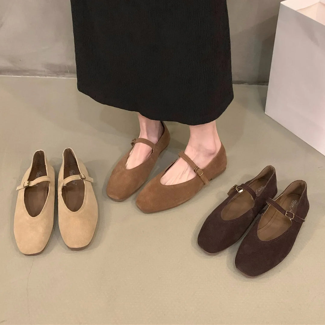 Ballerine Mary Jane Donna in Pelle Classiche - Vesarelli