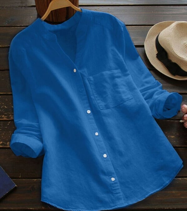Marina | Elegante Blusa Donna in Cotone Morbido e Traspirante, Vestibilità Rilassata 7