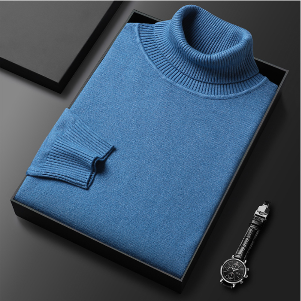 Maglione Uomo Dolcevita Estivo Classico Morbido - Vesarelli