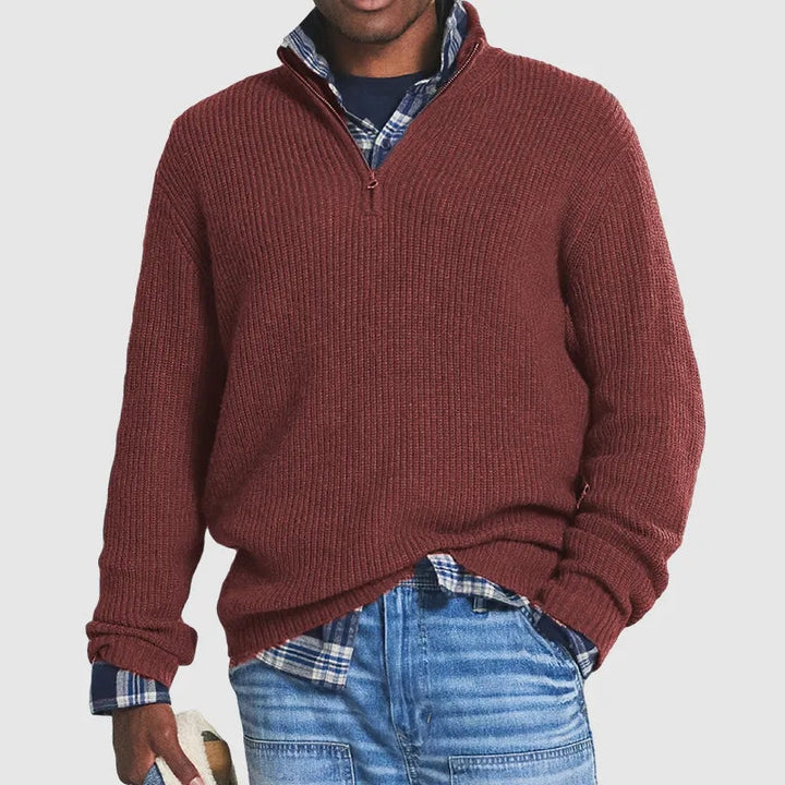 Mark | Maglione lavorato a maglia con cerniera a un quarto Heritage 5