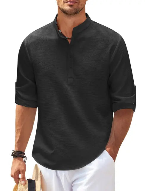 Maro | Camicia Uomo in Lino – Traspirante, Comoda & Elegante 2