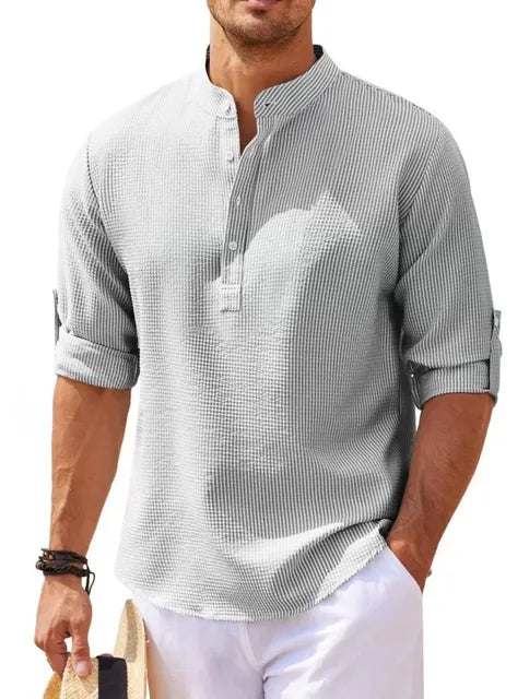 Maro | Camicia Uomo in Lino – Traspirante, Comoda & Elegante 3
