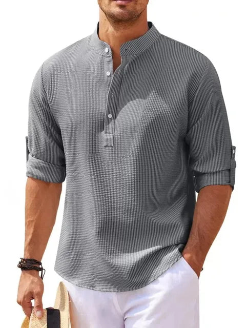 Maro | Camicia Uomo in Lino – Traspirante, Comoda & Elegante 4