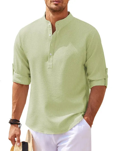 Maro | Camicia Uomo in Lino – Traspirante, Comoda & Elegante 6