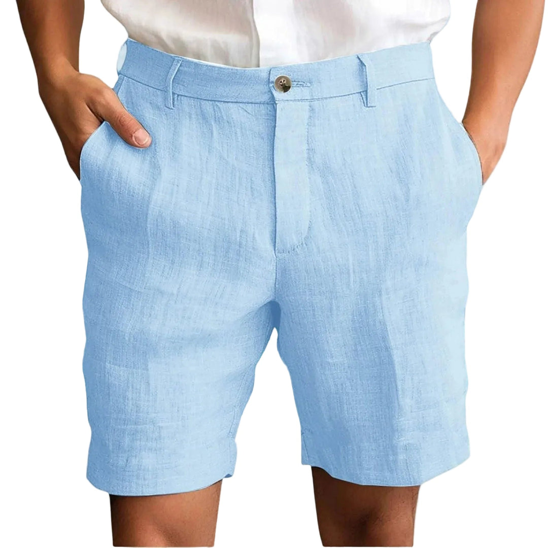 Maro | Pantaloni Corti Uomo in Lino – Leggeri, Traspiranti e Modern Fit 6