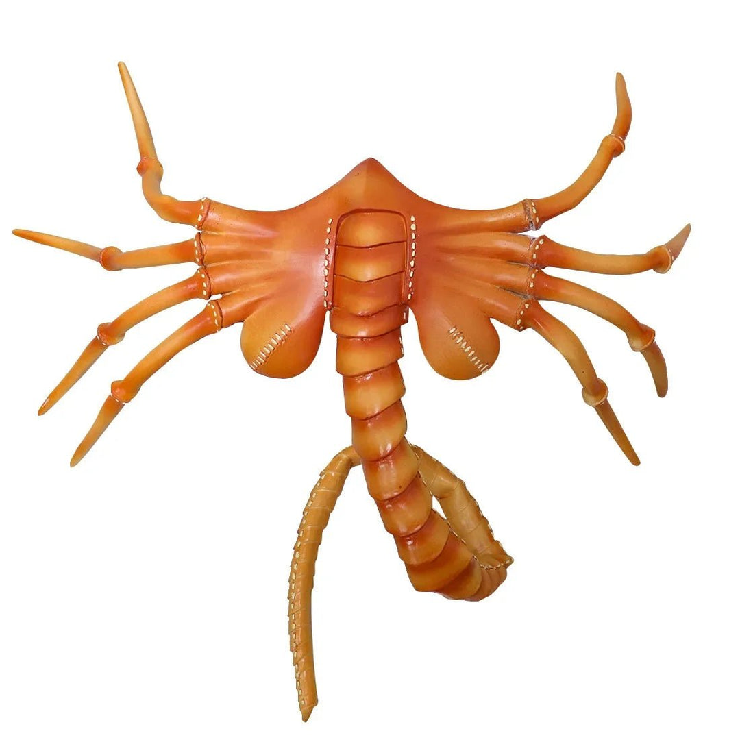 Maschera da insetto spaventosa in gomma horror a mezza faccia - Maschera da alieno per Halloween, costume da scorpione, accessorio per feste e cosplay 5