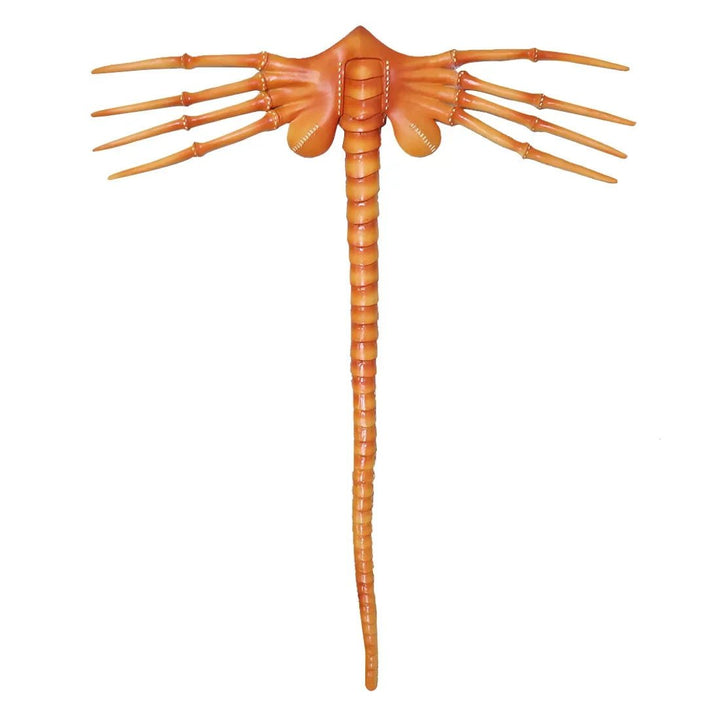Maschera da insetto spaventosa in gomma horror a mezza faccia - Maschera da alieno per Halloween, costume da scorpione, accessorio per feste e cosplay 7