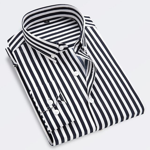 Camicia Uomo Slim Fit Tessuto Elegante Manica Lunga - Vesarelli