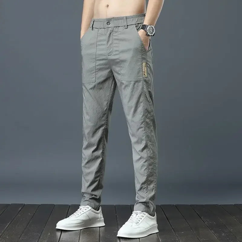 Pantaloni Jogging Uomo Tessuto Elasticizzato Leggeri Comodi - Vesarelli