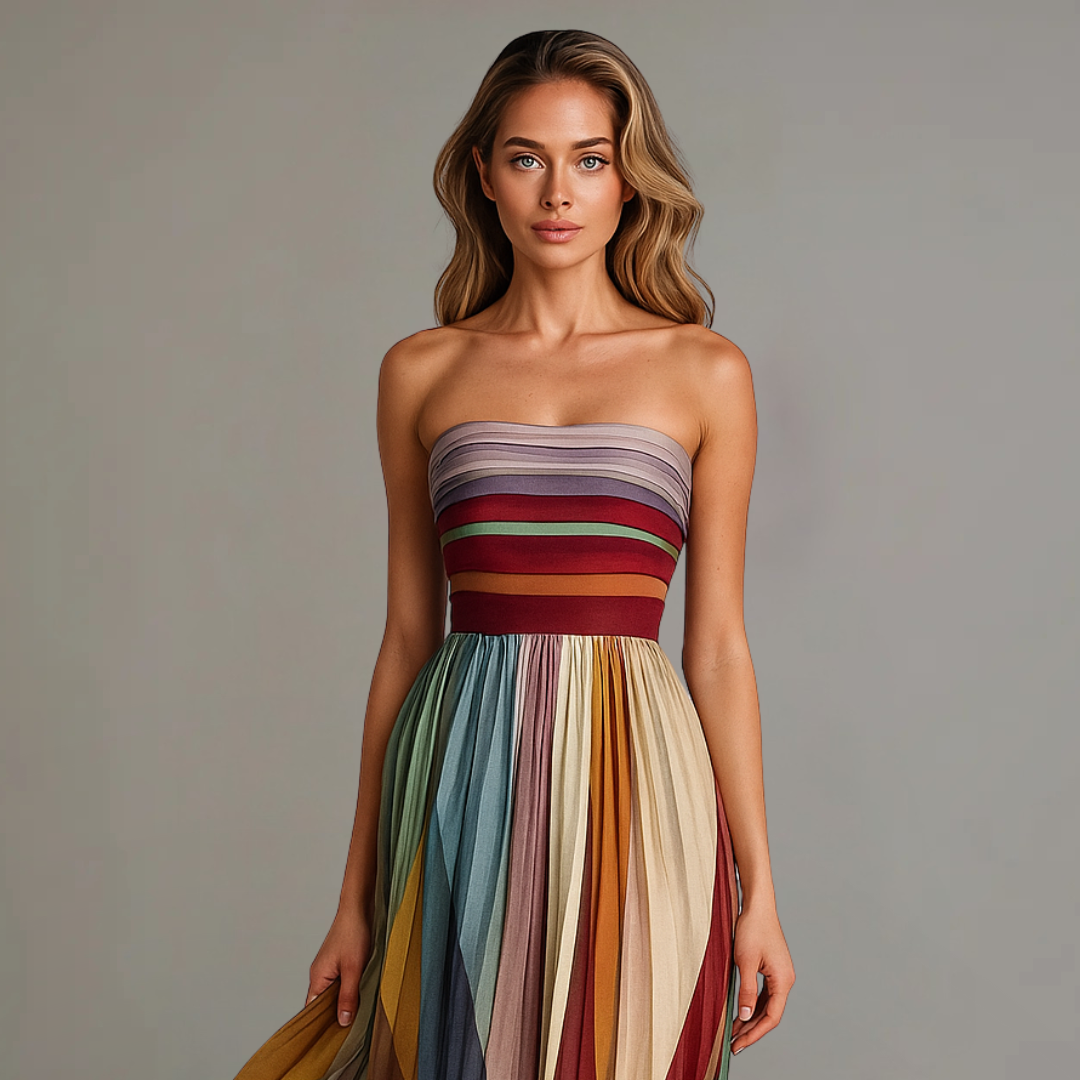 Maxi Abito Elegante da Donna per Occasioni Speciali - Look Glamour e Raffinato 1
