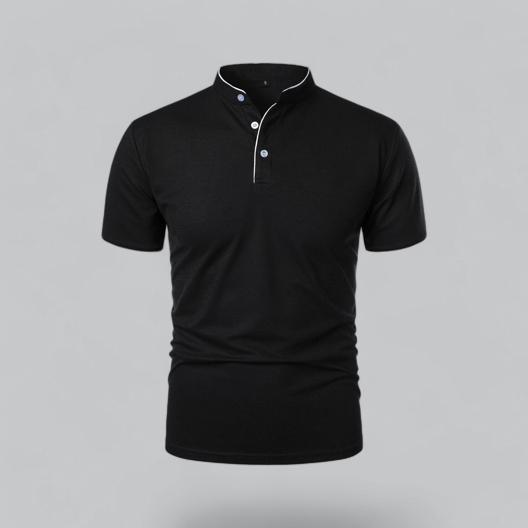 Polo Uomo Senza Colletto Manica Corta