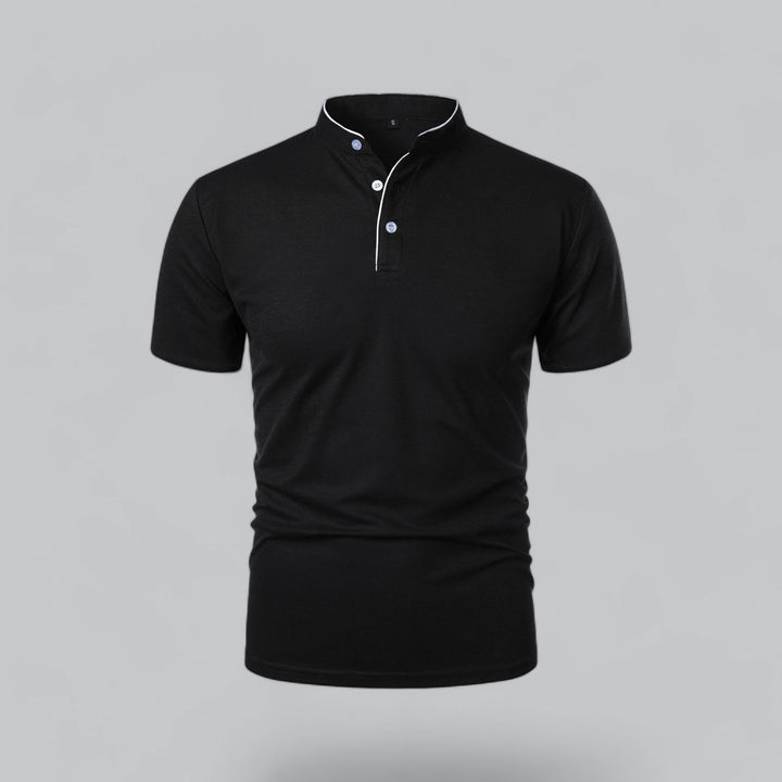 Polo Uomo Senza Colletto Manica Corta