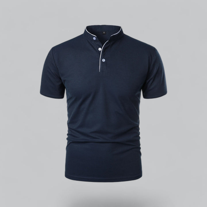 Polo Uomo Senza Colletto Manica Corta