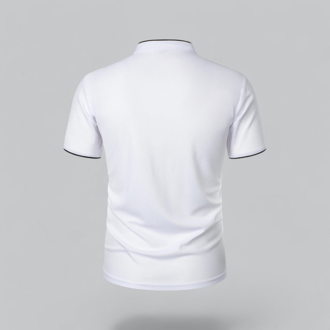 Polo Uomo Senza Colletto Manica Corta