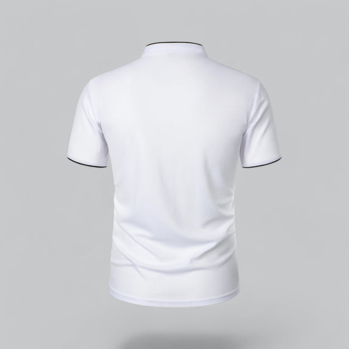 Polo Uomo Senza Colletto Manica Corta