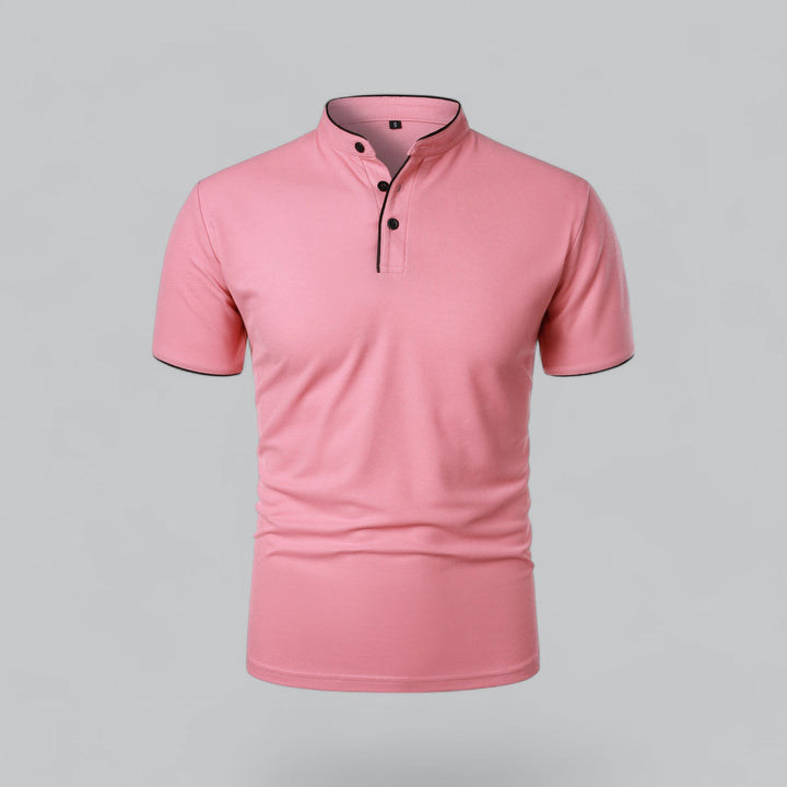 Polo Uomo Senza Colletto Manica Corta
