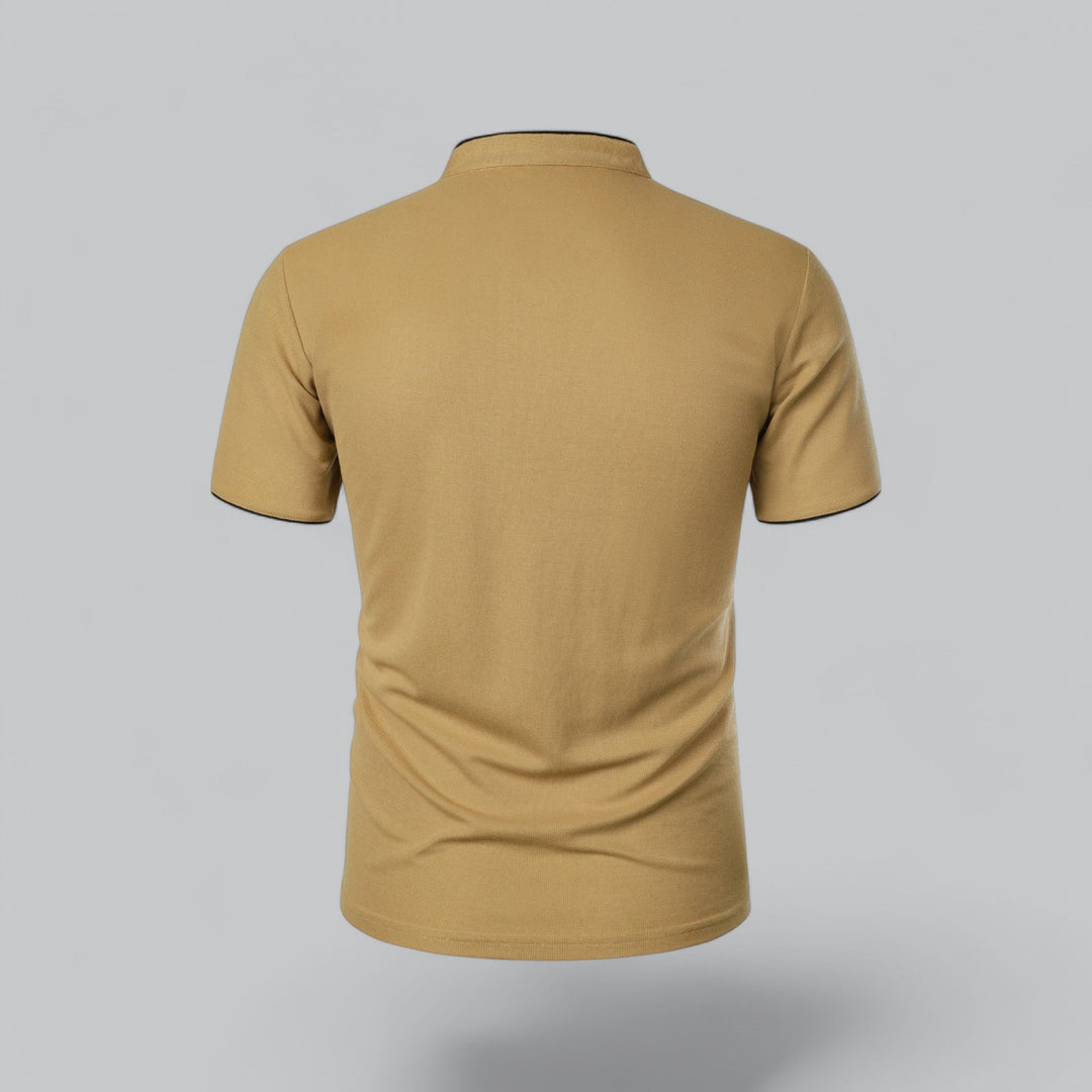 Polo Uomo Senza Colletto Manica Corta