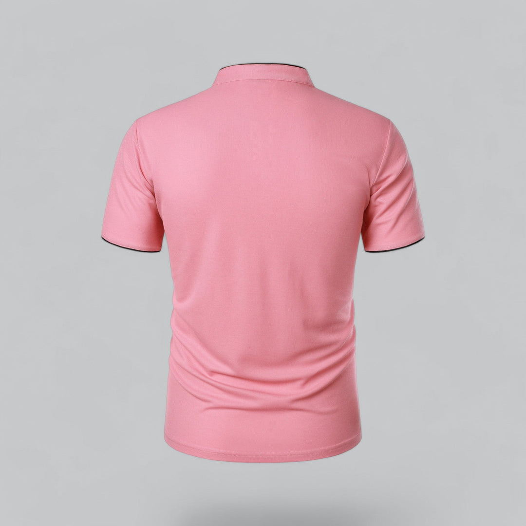 Polo Uomo Senza Colletto Manica Corta
