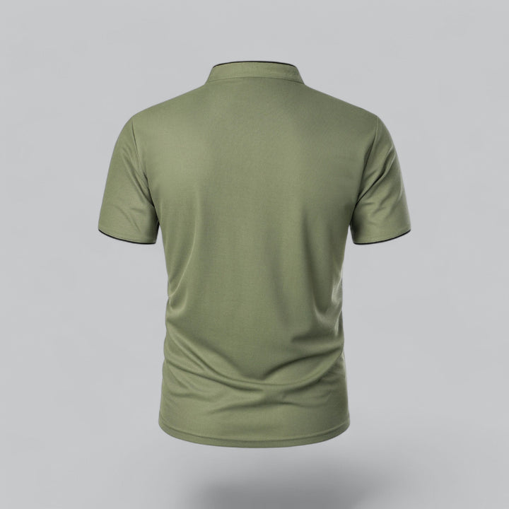 Polo Uomo Senza Colletto Manica Corta