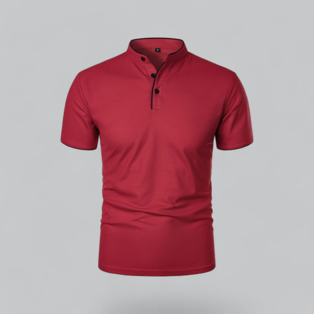 Polo Uomo Senza Colletto Manica Corta