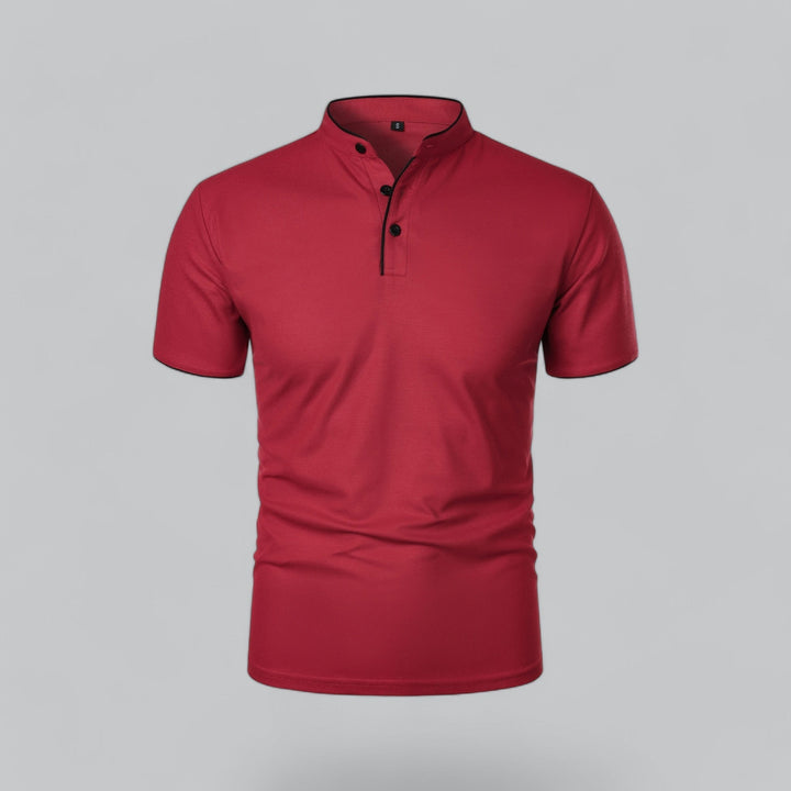 Polo Uomo Senza Colletto Manica Corta