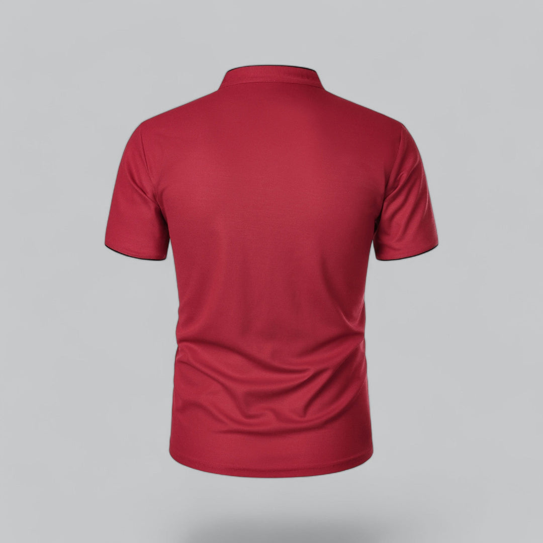 Polo Uomo Senza Colletto Manica Corta