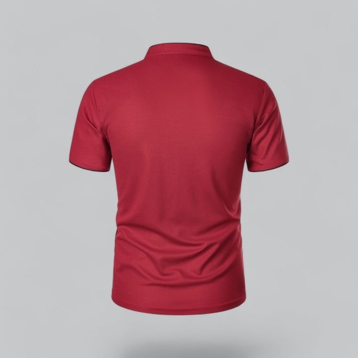 Polo Uomo Senza Colletto Manica Corta