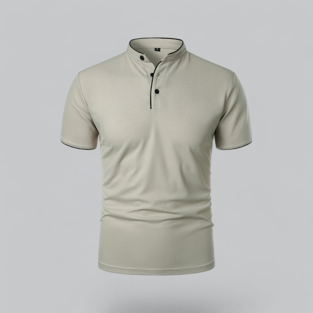 Polo Uomo Senza Colletto Manica Corta