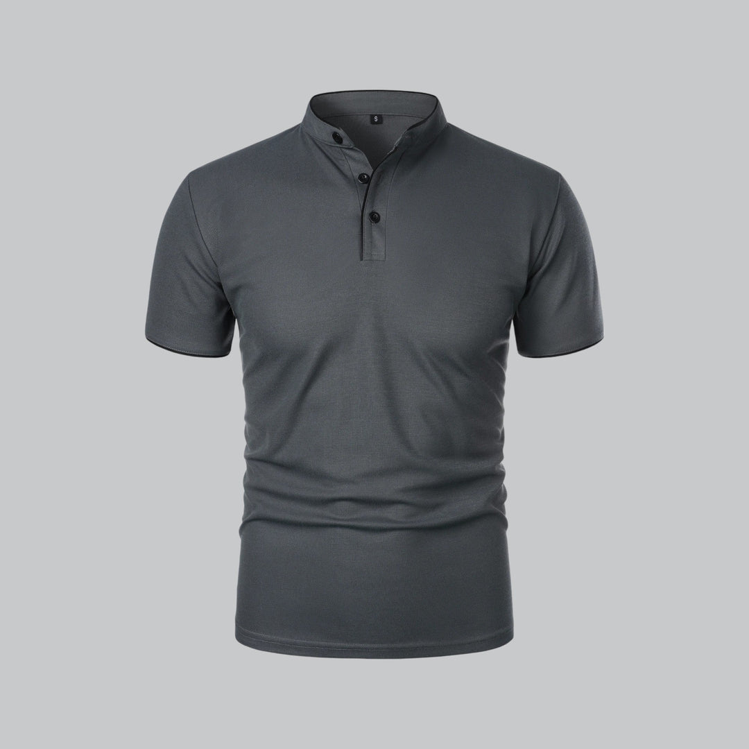 Polo Uomo Senza Colletto Manica Corta