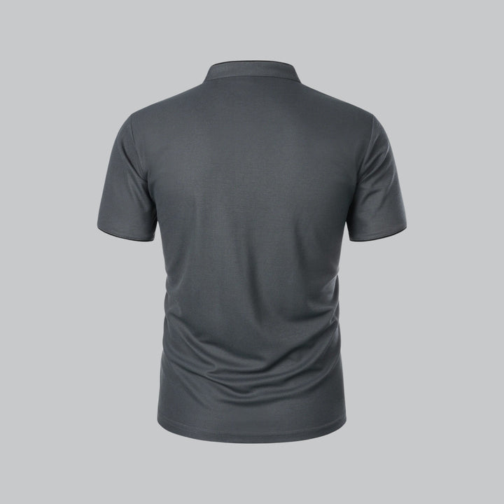 Polo Uomo Senza Colletto Manica Corta