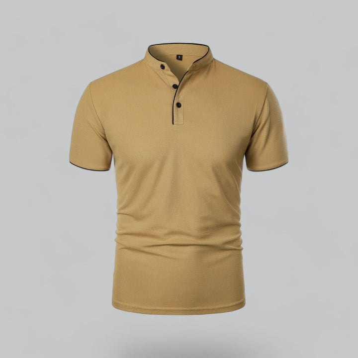 Polo Uomo Senza Colletto Manica Corta