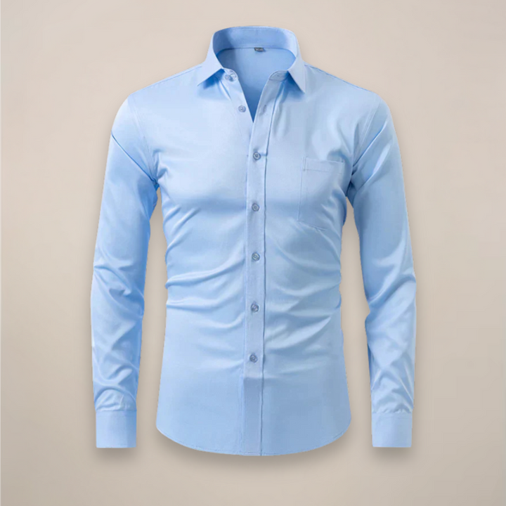 Camicia Uomo Business Maniche Lunghe Senza Stiratura
