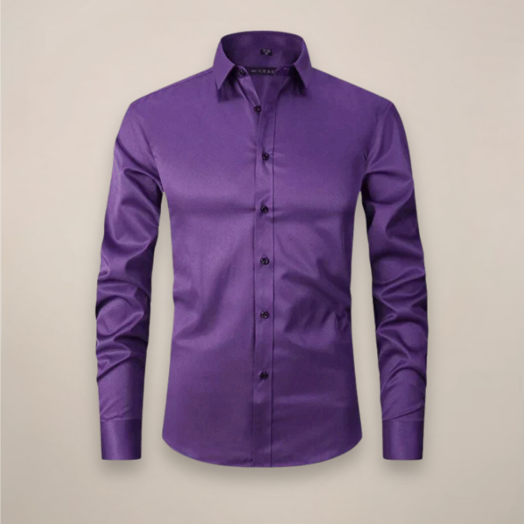 Camicia Uomo Business Maniche Lunghe Senza Stiratura