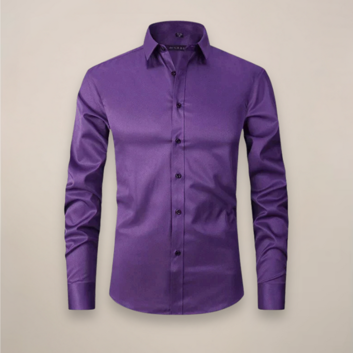 Camicia Uomo Business Maniche Lunghe Senza Stiratura