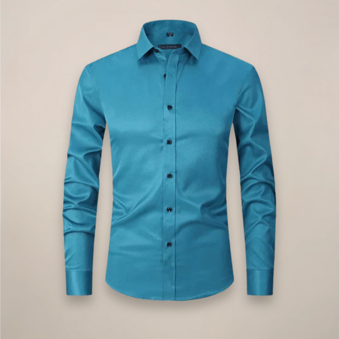 Camicia Uomo Business Maniche Lunghe Senza Stiratura