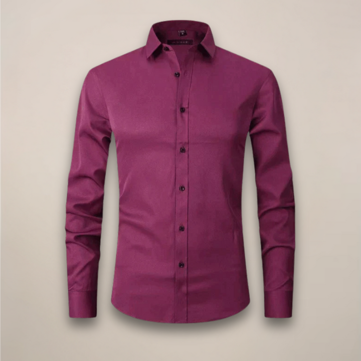 Camicia Uomo Business Maniche Lunghe Senza Stiratura