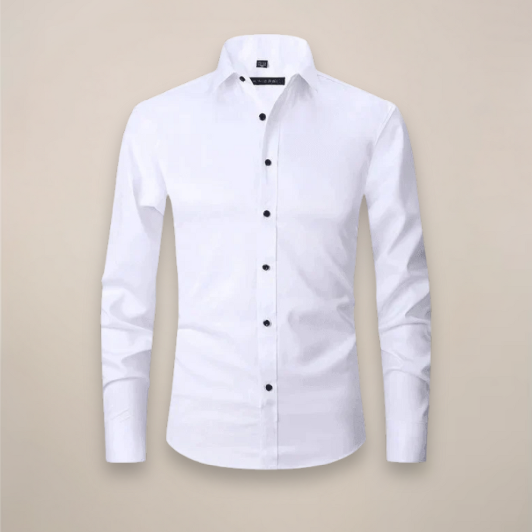 Camicia Uomo Business Maniche Lunghe Senza Stiratura