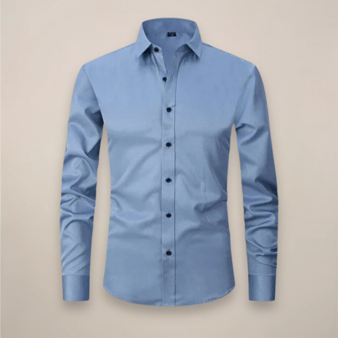 Camicia Uomo Business Maniche Lunghe Senza Stiratura