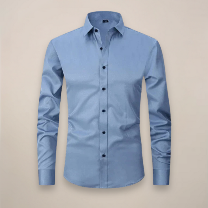 Camicia Uomo Business Maniche Lunghe Senza Stiratura