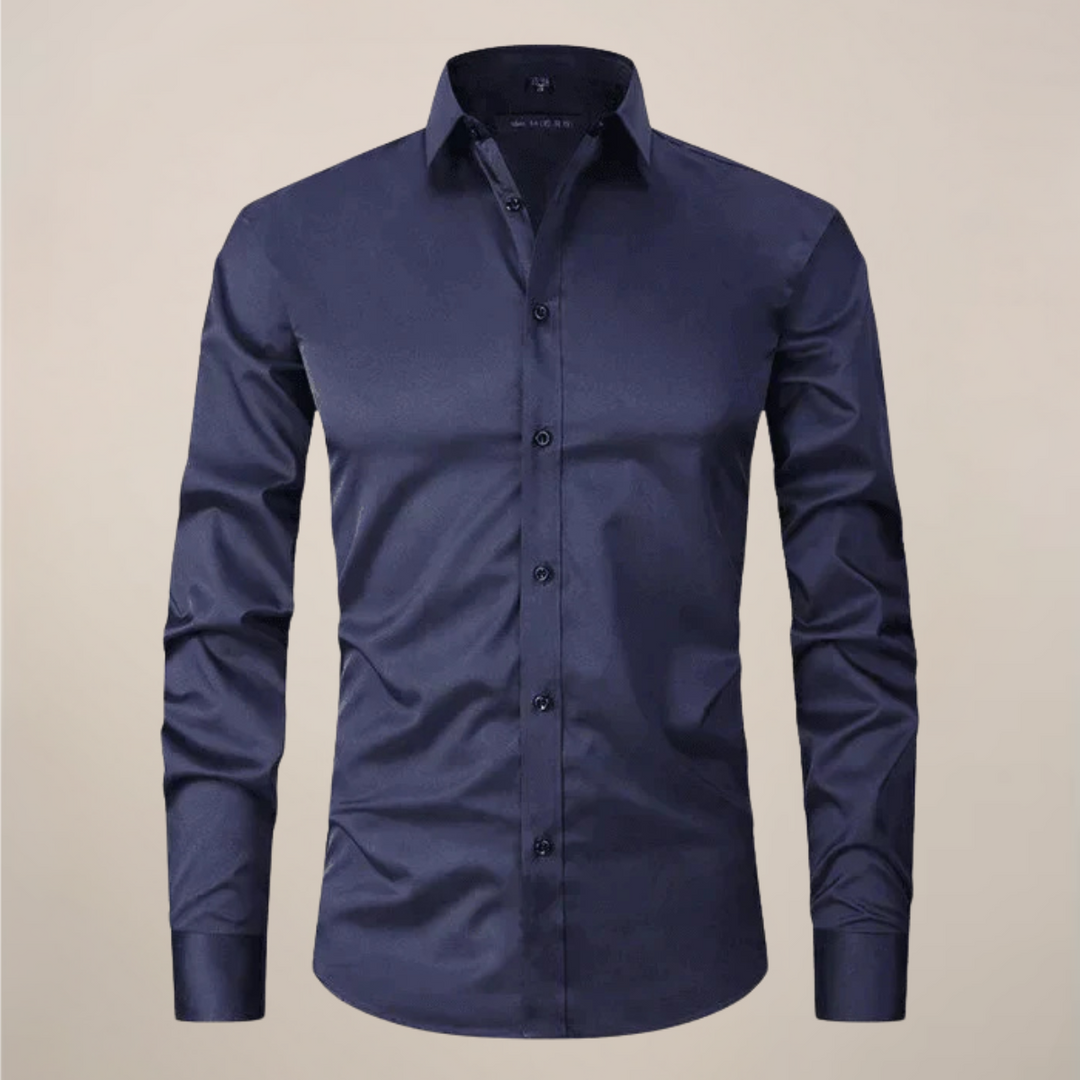 Camicia Uomo Business Maniche Lunghe Senza Stiratura