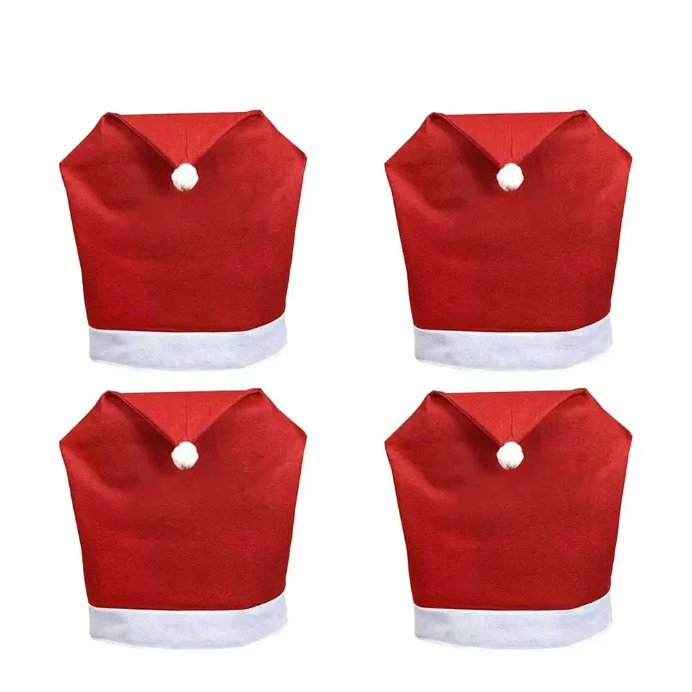 Coprisedie Natalizi Unisex Tessuto Elasticizzato Adatto Sala da Pranzo - Vesarelli
