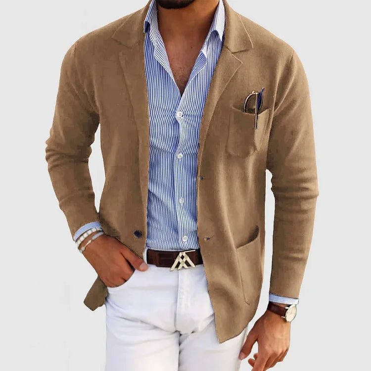 Blazer Uomo Elegante Vestibilità Moderna