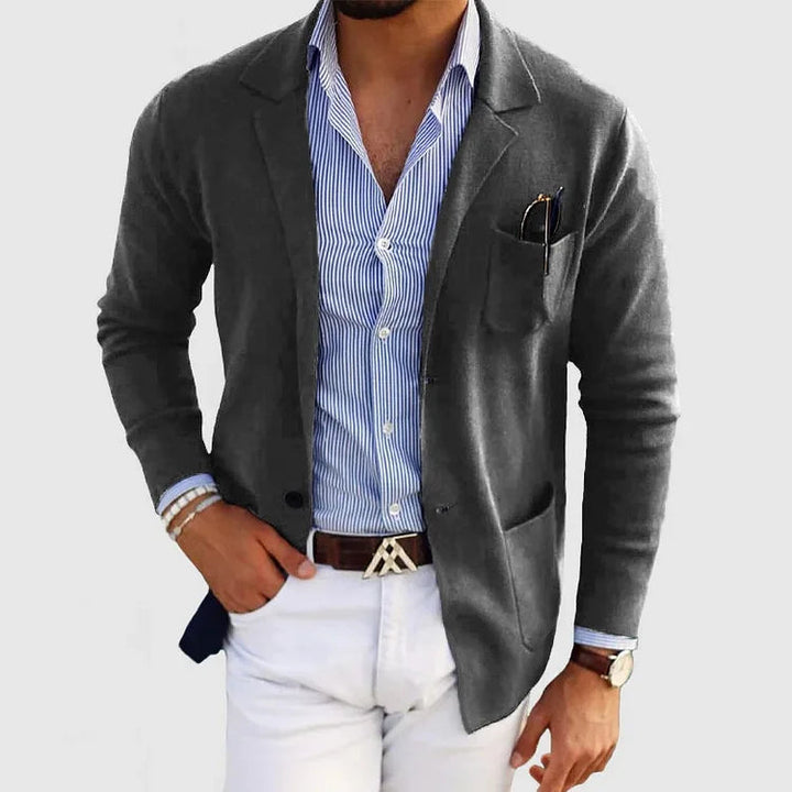 Blazer Uomo Elegante Vestibilità Moderna