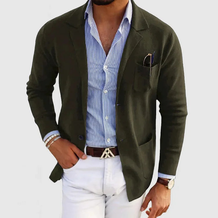Blazer Uomo Elegante Vestibilità Moderna