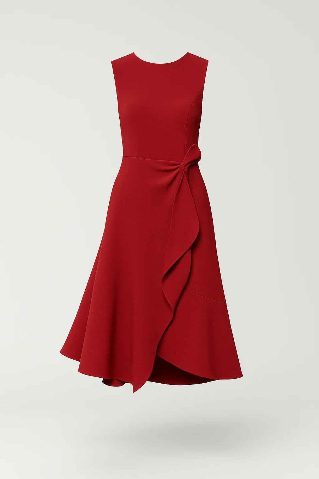 Abito Midi Donna Portafoglio Flowy Casual Manica Corta
