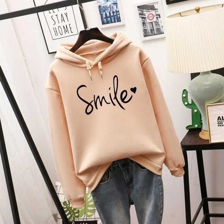 Felpa Uomo Oversize con Cappuccio e Stampa Smile - Vesarelli