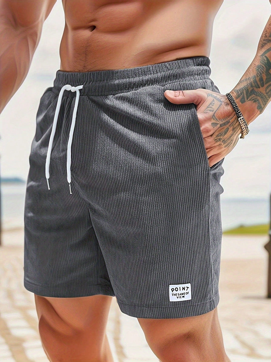 Pantaloncini Uomo in Velluto a Coste Eleganti Comodi - Vesarelli