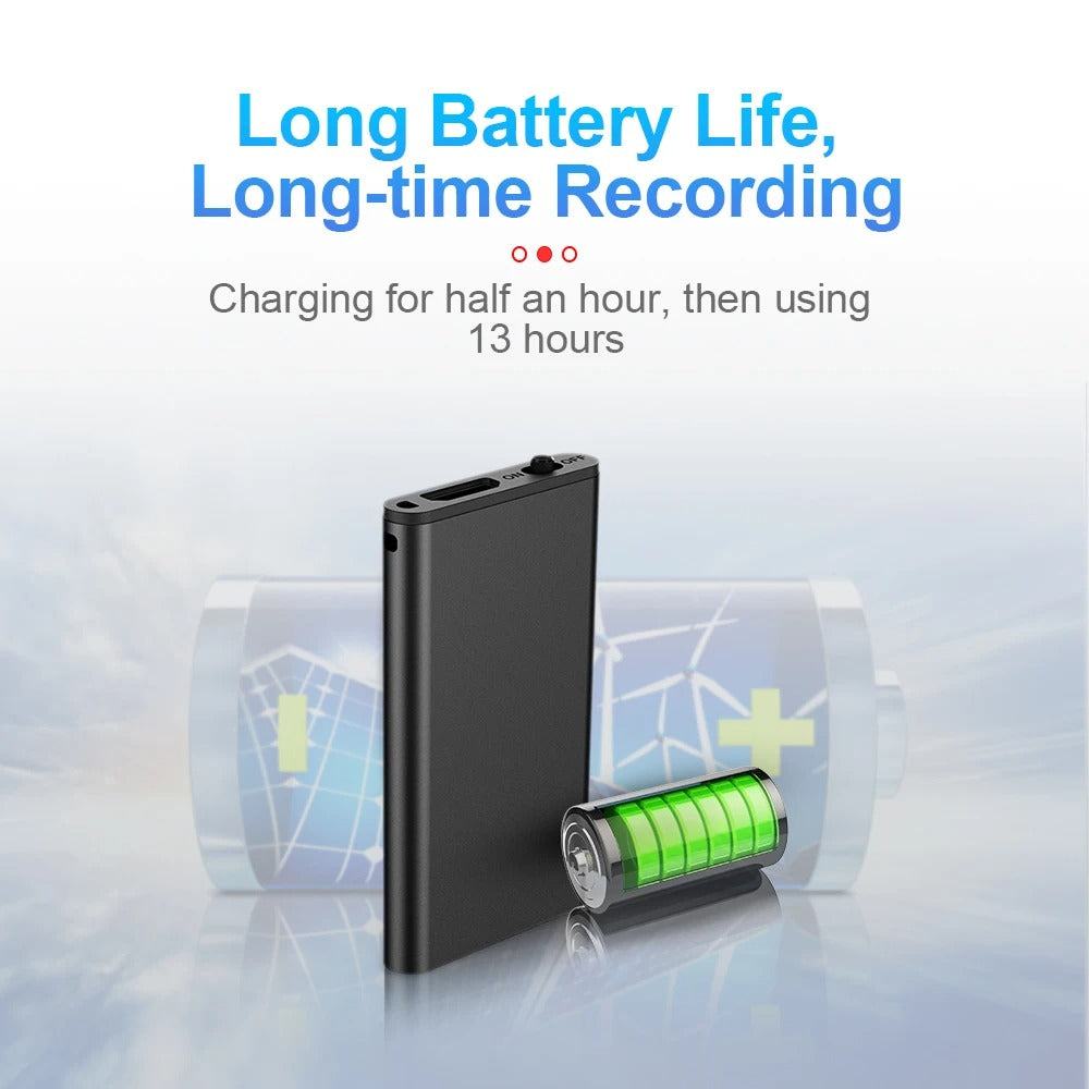 Mini Registratore Vocale Nascosto 16GB/32GB con Registrazione Automatica e Qualità Audio Superiore - Portatile e Compatto 5