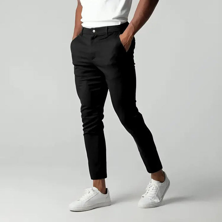 Pantaloni Chino Uomo Elasticizzati Tessuto Leggero Estate - Vesarelli