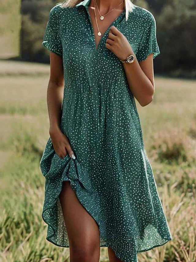 Abito Camicia Donna Elegante Vestibilità Confortevole - Vesarelli